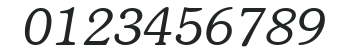 ITCSouvenir-Light Italic numbers preview