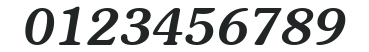 ITCSouvenir-Medium Italic numbers preview