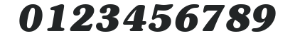 ITC Souvenir LT Bold Italic numbers preview