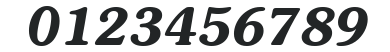 ITC Souvenir LT Demi Italic numbers preview