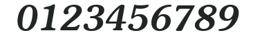 ITC Souvenir LT Medium Italic numbers preview