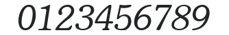 ITC_ Souvenir Normal-Italic numbers preview