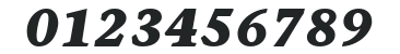 ITCStoneInformal-Bold Italic numbers preview