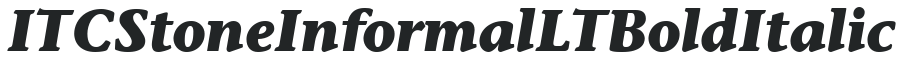 ITC Stone Informal LT Bold Italic preview