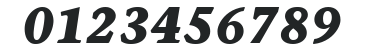 ITC Stone Informal LT Bold Italic numbers preview
