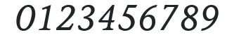 ITC Stone Informal LT Italic numbers preview