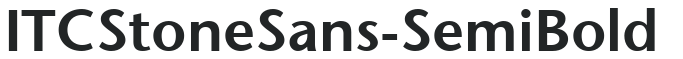 ITCStoneSans-SemiBold preview