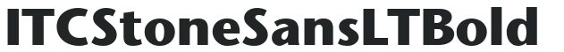 ITC Stone Sans LT Bold preview