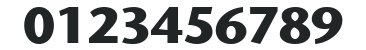 ITC Stone Sans LT Bold numbers preview