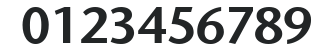 ITC Stone Sans LT Semibold numbers preview