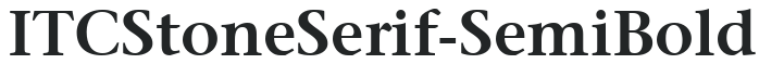 ITCStoneSerif-SemiBold preview