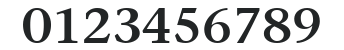 ITCStoneSerif-SemiBold numbers preview