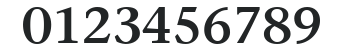 ITC Stone Serif LT Semibold numbers preview