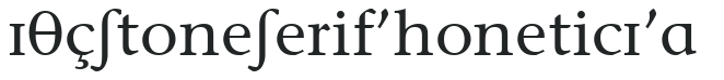 ITCStoneSerifPhoneticIPA preview
