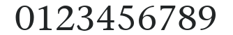 ITCStoneSerif numbers preview
