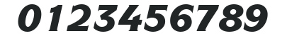 ITC Symbol LT Black Italic numbers preview