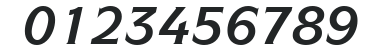 ITC Symbol LT Bold Italic numbers preview
