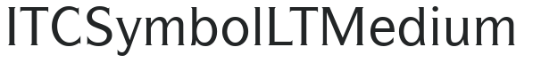 ITC Symbol LT Medium preview