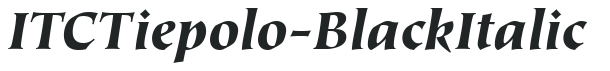 ITCTiepolo-Black Italic preview
