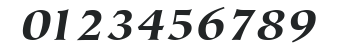 ITCTiepolo-Black Italic numbers preview