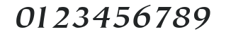 ITCTiepolo-Bold Italic numbers preview