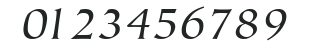 ITCTiepolo-Book Italic numbers preview