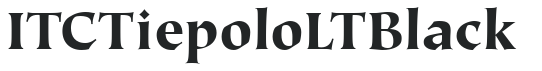 ITC Tiepolo LT Black preview