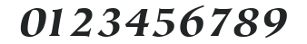ITC Tiepolo LT Black Italic numbers preview