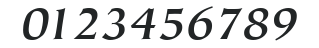 ITC Tiepolo LT Bold Italic numbers preview