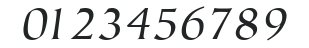 ITC Tiepolo LT Book Italic numbers preview