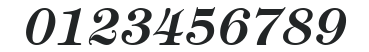 ITCTiffany-Demi Italic numbers preview