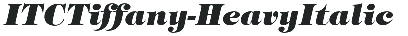 ITCTiffany-Heavy Italic preview