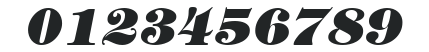 ITCTiffany-Heavy Italic numbers preview