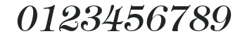 ITCTiffany-Medium Italic numbers preview