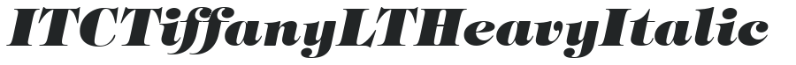 ITC Tiffany LT Heavy Italic preview