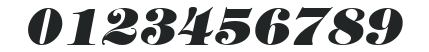 ITC Tiffany LT Heavy Italic numbers preview