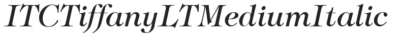 ITC Tiffany LT Medium Italic preview