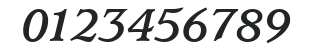 ITCUsherwood-Bold Italic numbers preview