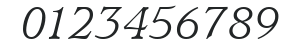 ITCUsherwood-Book Italic numbers preview