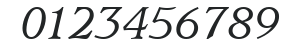ITCUsherwood-Medium Italic numbers preview