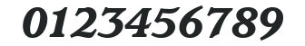 ITC Usherwood LT Black Italic numbers preview