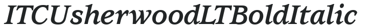 ITC Usherwood LT Bold Italic preview