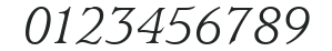 ITC Usherwood LT Book Italic numbers preview