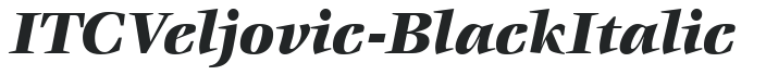 ITCVeljovic-Black Italic preview