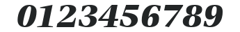 ITCVeljovic-Black Italic numbers preview