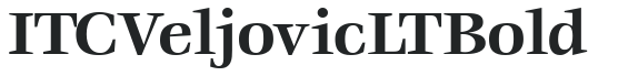 ITC Veljovic LT Bold preview
