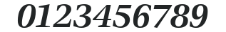 ITC Veljovic LT Bold Italic numbers preview