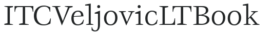 ITC Veljovic LT Book preview