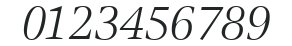 ITC Veljovic LT Book Italic numbers preview