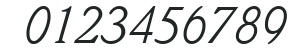 ITC Weidemann Com Book Italic numbers preview